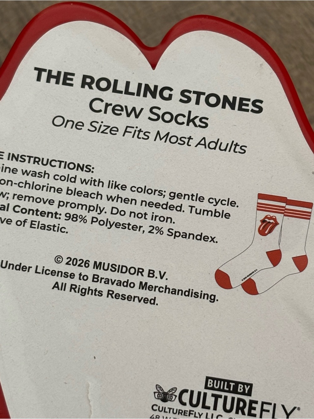 NWT The Rolling Stones Socks - Picture 10 of 12